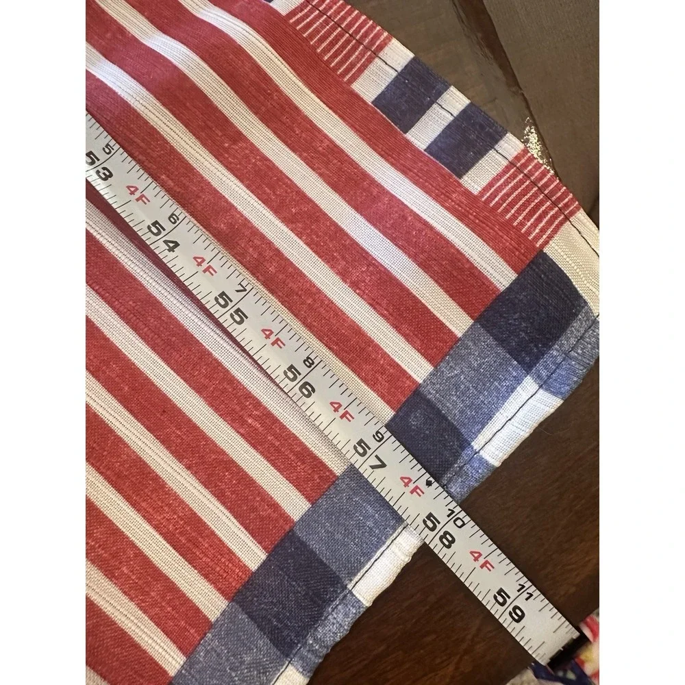 Celebrate Americana Together Patriotic Tablecloth 58x82 Rectangular